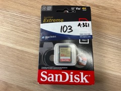 Bundle Of 3 x Sandisk Extreme 32GB SD Card, 3 x Sandisk Extreme 64GB SD Card MY22, and 3 x Sandisk Ultra 64GB Micro SD Card MY22 - 5