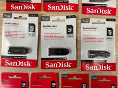 Bundle of 11 x Assorted Sandisk USB sticks - 3