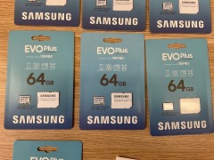 Bundle of 4 x Samsung MicroSD EVO Plus 64Gb with Adapter and 3 x Samsung MicroSD Evo Plus 128Gb with Adapter - 4