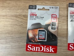 Bundle of 9 x Assorted Sandisk SD Cards - 5