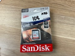Bundle of 9 x Assorted Sandisk SD Cards - 7
