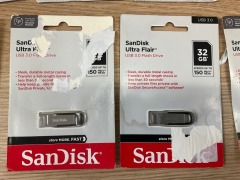 Bundle of 15 x Assorted Sandisk and Emtec Brick USBs - 4