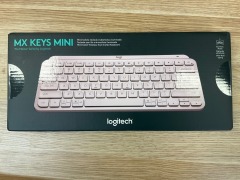 2 x Logitech MX Keys Mini Minimalist Wireless Illuminated Keyboard - Rose 920-010507 - 4