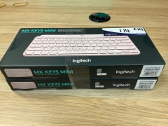 2 x Logitech MX Keys Mini Minimalist Wireless Illuminated Keyboard - Rose 920-010507 - 6