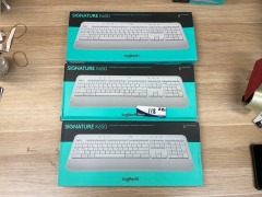 3 x Logitech Signature K650 Wireless Keyboard - White 920-01098 - 2