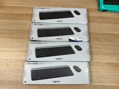 4 x Logitech MK470 Slim Wireless Keyboard &amp; Mouse Combo - Graphite 920-009182 - 2