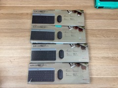 4 x Logitech MK470 Slim Wireless Keyboard &amp; Mouse Combo - Graphite 920-009182 - 3