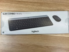 4 x Logitech MK470 Slim Wireless Keyboard &amp; Mouse Combo - Graphite 920-009182 - 4