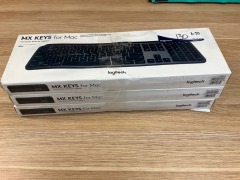 3 x Logitech MX Keys Wireless Illuminated Keyboard for Mac920-009560 - 6