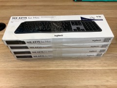 4 x Logitech MX Keys Wireless Illuminated Keyboard for Mac920-009560 - 6
