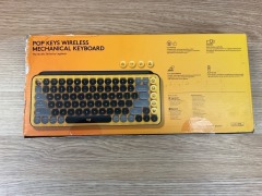 Logitech POP Keys Wireless Mechanical Emoji Keyboard - Blast Yellow 920-010577 - 3