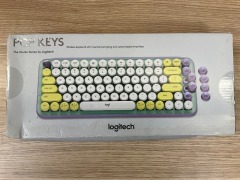 3 x Logitech POP Keys Wireless Mechanical Emoji Keyboard - Daydream Mint 920-010578 - 4