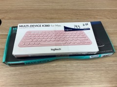 Bundle of 1 x Logitech K780 Multi-Device Wireless Keyboard and 1 x Logitech K380 Multi-Device Bluetooth Keyboard for Mac - Rose - 3