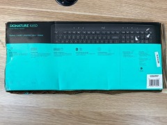 Bundle of 1 x Logitech Signature K650 Wireless Keyboard - Graphite and 2 x Logitech K120 Keyboard - 6