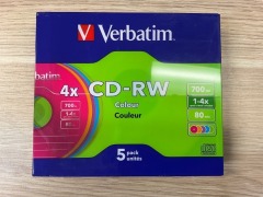 Bundle of 14 x Assorted Verbatim DVD-RW and CD-RW - 3