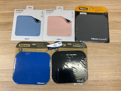 Bundle of 23 x Assorted Fellowes & Logitech Mouse Pads