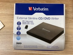 4 x Verbatim External Slimline Mobile CD/DVD Writer 98938 - 4