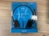 Bundle Of 1 x High Fidelity USB Microphone, 2 x Logitech H151 Stereo Headset, and 1 x Logitech H340 USB Headset, Black - 3