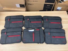 6 x Swisstech 13-inch to 14-inch Firewall Laptop Briefcase - Black/Red ST-23613-AR - 2