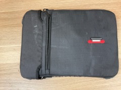 Bundle of 3 x SwissTech 13-inch - 14-inch Firewall Laptop Slip Case - Black/RedST-23513-AR and 1 x SwissTech 13-inch - 14-inch Slim Brief Blue - 3