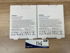 2 x Samsung T7 USB 3.2 1TB Portable SSD - Titan Grey MU-PC1T0T/WW - 3