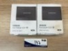 2 x Samsung T7 USB 3.2 1TB Portable SSD - Titan Grey MU-PC1T0T/WW - 2