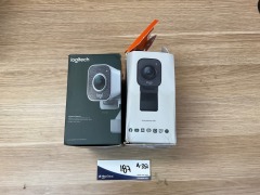 2 x Logitech Streamcam Full HD with USB-C Webcam - 1 x Graphite and 1 x Off White - 3