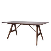 1 x Wesley Trestle Dining Table - Seats 4-6 - Chocolate Brown