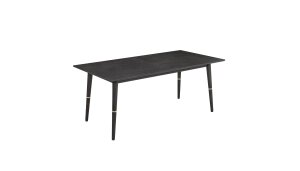 1 x Del Mar Extendable Dining Table - Black