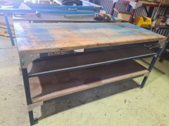 Timber Topped Workbench - 2