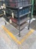 Metal 4 Shelf Trolley on Wheels