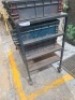 Metal 4 Shelf Trolley on Wheels - 2