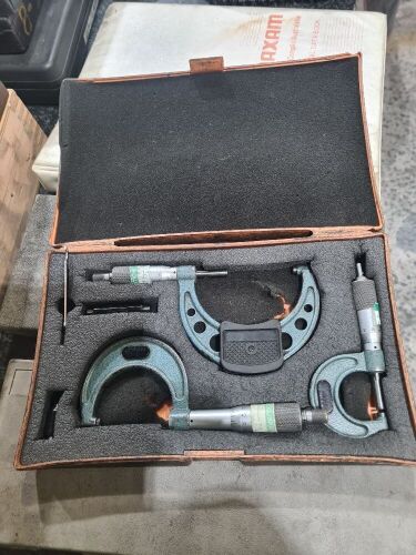 3 x Mitutoyo Outside Micrometer