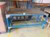 Metal Topped Workbench, Blue
