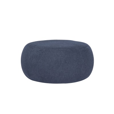 1 x Cooper Round Pouf - Large - Navy