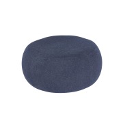 1 x Cooper Round Pouf - Large - Navy - 2