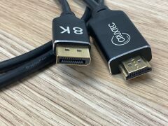 Cruxtec HDMI to Display Port 8k 2.0m - 2