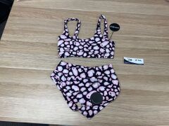 Infamous Swim Pink and black bikini Small - 3