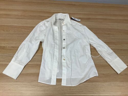 Vince White Button Up Shirt - V859112685 137 OWT Size S
