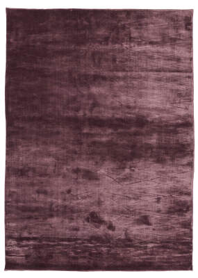 1 x Edge Velvet Rug - Bordeaux Purple