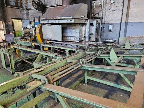 Taper 2 Roll Furnace Loader and transfer conveyor, Taper Roll Furnace; Taper Roll M/C