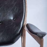 1 x Hugo Leather Two Seater Sofa - Black - 5