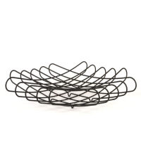 3 x Grid Fruit Bowls - Black