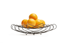 3 x Grid Fruit Bowls - Black - 2
