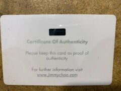 One used original Jimmy Choo leather handbag with certificate of authenticity. - 4