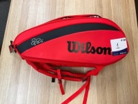 Wilson Federer DNA 12 Pack Tennis BAG WR8006001001 Red/Black