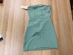 Bec + Bridge Symone Strapless Mini Dress - Moss Green -Size 6 AU - 2 US - 6 UK - 2
