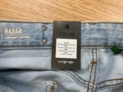 G-Star Raw Radar Straight Tapered Jeans - Size 30 width 30 length - 4