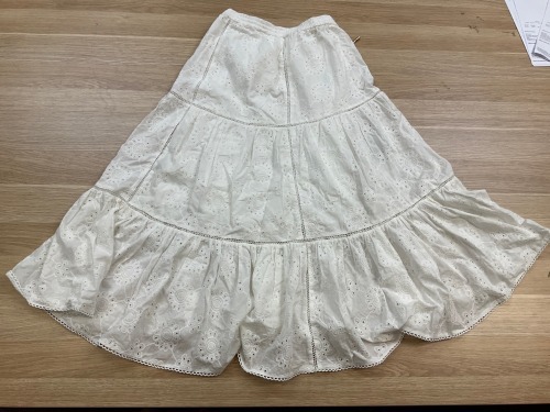 Kivari Farah Midi Skirt White - Size 8