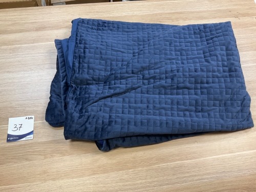 Therapy Queen Adaptive Cover for Weighted Blanket Dark Blue